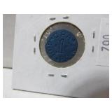 WW II Blue OPA Token WW II Blue OPA Token