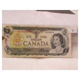 Canada One Dollar Note Canada One Dollar Note