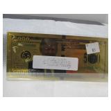 Gold Novelty Note Gold Novelty Note