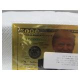 Gold Novelty Note Gold Novelty Note