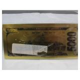 Gold Novelty Note Gold Novelty Note