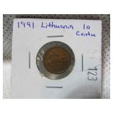 Lithuania 10 Centu Lithuania 10 Centu