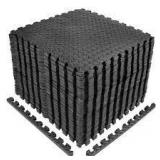 Lot of Puzzle Exercise Mat Black 24 in. x 24 in. x 0.5 in. EVA Foam Interlocking Tiles with Border (24 sq. ft.) Customer Returns See Pictures Lot of Puzzle Exercise Mat Black 24 in. x 24 in. x 0.5 in. EVA Foam Interlocking Tiles with Border (24 sq. ft.) Customer Returns See Pictures