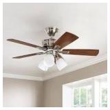 Hampton Bay Vaurgas 44 in. LED Indoor Brushed Nickel Ceiling Fan with Light Kit Customer Returns See Pictures Hampton Bay Vaurgas 44 in. LED Indoor Brushed Nickel Ceiling Fan with Light Kit Customer Returns See Pictures