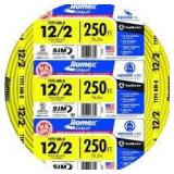 Southwire 250 ft. 12/2 Solid Romex SIMpull CU NM-B W/G Wire      Customer Returns See Pictures Southwire 250 ft. 12/2 Solid Romex SIMpull CU NM-B W/G Wire      Customer Returns See Pictures