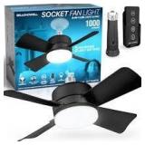 Lot of Bell + Howell 15.7 in. Indoor Matte Black LED Socket Ceiling Fan with Remote Customer Returns See Pictures Lot of Bell + Howell 15.7 in. Indoor Matte Black LED Socket Ceiling Fan with Remote Customer Returns See Pictures