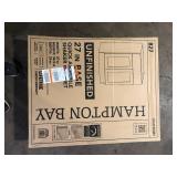 Hampton Bay 27 in. W x 24 in. D x 34.5 in. H Ready to Assemble Base Kitchen Cabinet in Unfinished with CLICKREADY Technology Customer Returns See Pictures Hampton Bay 27 in. W x 24 in. D x 34.5 in. H Ready to Assemble Base Kitchen Cabinet in Unfinished with CLICKREADY Technology Customer Returns See Pictures