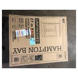 Hampton Bay 27 in. W x 24 in. D x 34.5 in. H Ready to Assemble Base Kitchen Cabinet in Unfinished with CLICKREADY Technology Customer Returns See Pictures Hampton Bay 27 in. W x 24 in. D x 34.5 in. H Ready to Assemble Base Kitchen Cabinet in Unfinished with CLICKREADY Technology Customer Returns See Pictures