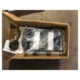 LamQee 21 in. 3-Light Matte Black Transitional Outdoor Pendant Light with Clear Glass  Customer Returns See Pictures LamQee 21 in. 3-Light Matte Black Transitional Outdoor Pendant Light with Clear Glass  Customer Returns See Pictures