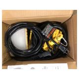 VEVOR 50 ft. Construction String Lights 75W 7500LM 5PCs String Work Light 5000-5500K with Hanging Hooks for Construction Site  Customer Returns See Pictures VEVOR 50 ft. Construction String Lights 75W 7500LM 5PCs String Work Light 5000-5500K with Hanging Hooks for Construction Site  Customer Returns See Pictures