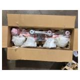 Hampton Bay Ashhurst 32.75 in. 4-Light Oil-Rubbed Bronze Bathroom Vanity Light with Frosted Glass Shades     Customer Returns See Pictures Hampton Bay Ashhurst 32.75 in. 4-Light Oil-Rubbed Bronze Bathroom Vanity Light with Frosted Glass Shades     Customer Returns See Pictures