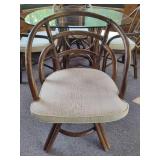 Rattan Glass Top Table & Chairs Set *Note Coon Rapids Pick Up Location* Rattan Glass Top Table & Chairs Set *Note Coon Rapids Pick Up Location*