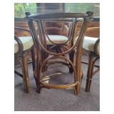 Rattan Glass Top Table & Chairs Set *Note Coon Rapids Pick Up Location* Rattan Glass Top Table & Chairs Set *Note Coon Rapids Pick Up Location*