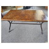 Wood/Metal Coffee Table *Note Coon Rapids Pick Up Location* Wood/Metal Coffee Table *Note Coon Rapids Pick Up Location*