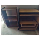 Small Shelf & Desk on Wheels *Note Coon Rapids Pick Up Location* Small Shelf & Desk on Wheels *Note Coon Rapids Pick Up Location*