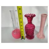 Lot of Pink Vases Lot of Pink Vases