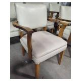 Five Leather/Wood Arm Chairs w/Nailhead Trim Five Leather/Wood Arm Chairs w/Nailhead Trim
