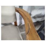 Five Leather/Wood Arm Chairs w/Nailhead Trim Five Leather/Wood Arm Chairs w/Nailhead Trim