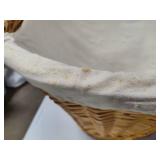 Large Lined Baskets w/Handles & Afghan Large Lined Baskets w/Handles & Afghan