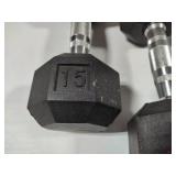 Sets of Weights (15lb & 8lb) Sets of Weights (15lb & 8lb)