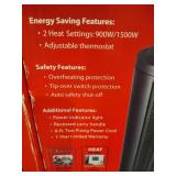 Two Pelonis Mini Tower Ceramic Heaters Two Pelonis Mini Tower Ceramic Heaters
