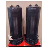 Two Pelonis Mini Tower Ceramic Heaters Two Pelonis Mini Tower Ceramic Heaters