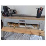 Ridgid Wood Lathe with Chisels and Accessories Ridgid Wood Lathe with Chisels and Accessories