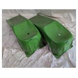 Pair of Green Metal Car Ramps Pair of Green Metal Car Ramps