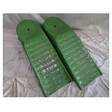 Pair of Green Metal Car Ramps Pair of Green Metal Car Ramps