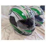 Pair of KBC TK-7 Motorcycle Helmets Pair of KBC TK-7 Motorcycle Helmets