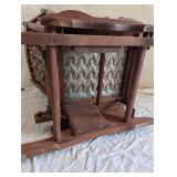 Set of Wooden Chairs and Glider Rocker Set of Wooden Chairs and Glider Rocker