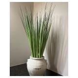 Tall Decorative Artificial Grass Plant in Ceramic Pot