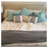 Sleep Number FlexFit Adjustable King Bed with Headboard and Brielle Bedding