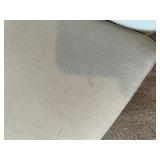 Tommy Hilfiger Beige Armchair with Tufted Ottoman, Floor Lamp, Side Table and 2 Decorative Pillows