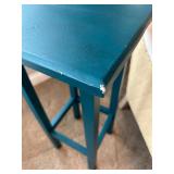 Tommy Hilfiger Beige Armchair with Tufted Ottoman, Floor Lamp, Side Table and 2 Decorative Pillows