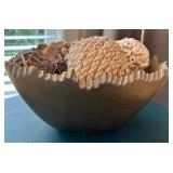 Tommy Hilfiger Beige Armchair with Tufted Ottoman, Floor Lamp, Side Table and 2 Decorative Pillows