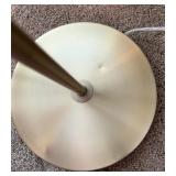 Tommy Hilfiger Beige Armchair with Tufted Ottoman, Floor Lamp, Side Table and 2 Decorative Pillows