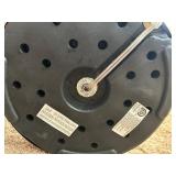 Tommy Hilfiger Beige Armchair with Tufted Ottoman, Floor Lamp, Side Table and 2 Decorative Pillows