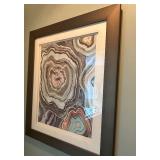 Framed Abstract Agate Geode Wall Art Print