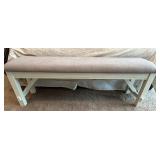 Powell Upholstered Entryway Bench with Light Gray Cushion