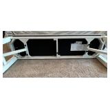 Powell Upholstered Entryway Bench with Light Gray Cushion