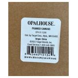 Floral Framed Canvas Wall Art, Decorative Throw Blanket, and 3 Pillows Set