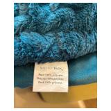 Floral Framed Canvas Wall Art, Decorative Throw Blanket, and 3 Pillows Set