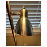 Accent Furniture Set with Multicolor Wood Chair, Modern Side Table, and Floor Lamp