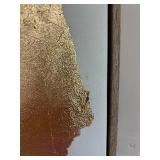 Set of 2 Threshold Framed Hand Foil Embellished Abstract Canvas Art 16x20