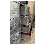 Industrial Pottery Barn Metal 8-Drawer Dresser with Locker Style Design