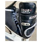 Mixed Youth Sports Equipment Lot - Baseball, Hockey, and Football Gear