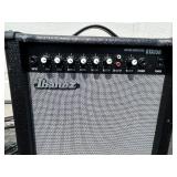 Harmony Model 02815 Electric Guitar with Ibanez GTA15R Amp and Fender Strap