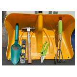 Large Collection of Lawn, Garden, and Hand Tools with Gas Can