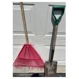 Large Collection of Lawn, Garden, and Hand Tools with Gas Can